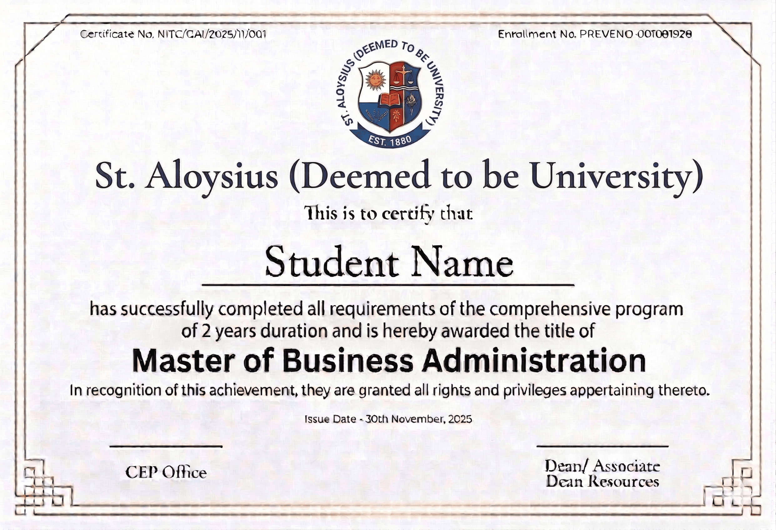 Business Analytics Certificate